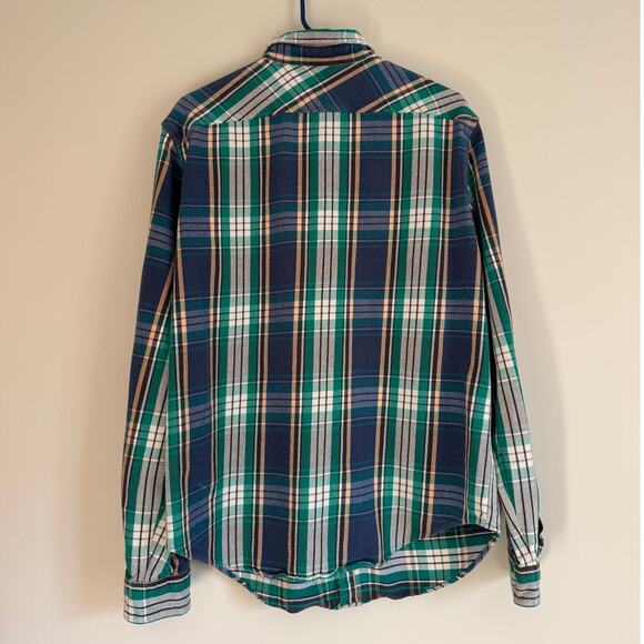 Vintage Polo by Ralph Lauren Mens Flannel Button Up Shirt Plaid Cotton Gorpcore - Picture 2 of 8